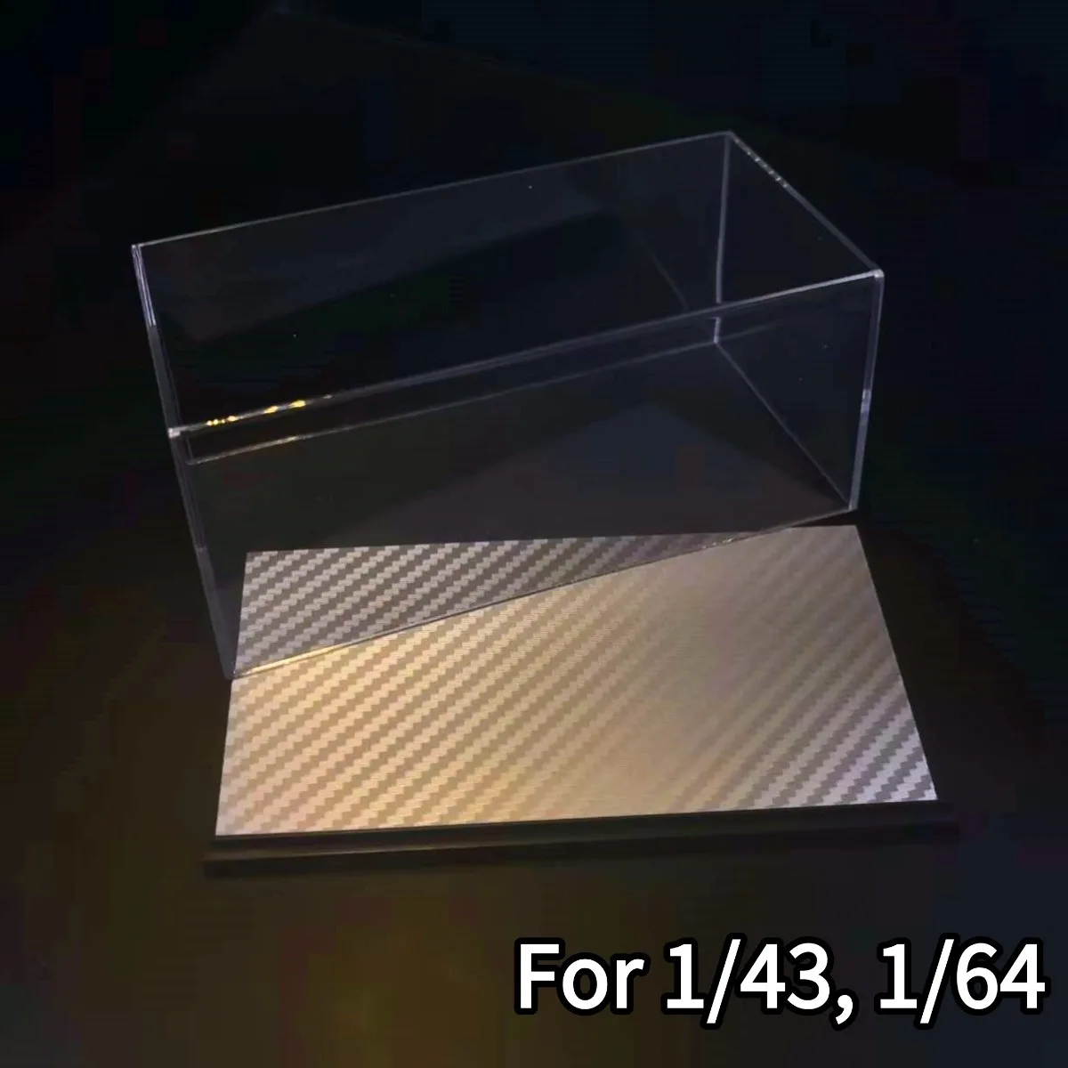 Acryl Display Box 5.8 "x2.8" voor Schaal 1:43 1:64 1:87 Auto Model Collectible Storage Case Figuur miniatuur DIY Gebouw Diorama