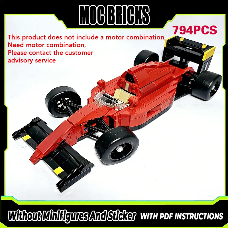 Speed Racing Car Model MOC Building Bricks 641/2 Racing Car Modular Technology Gifts Holiday Assemble Children Toys Suit