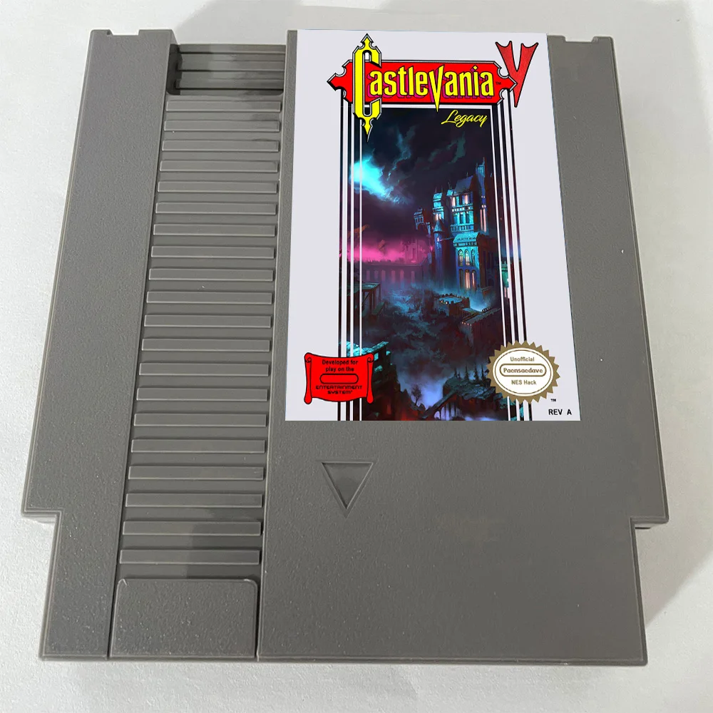 Castlevania V: Legacy NES Rom Hack - خرطوشة ألعاب إصدار 72 دبابيس من الولايات المتحدة الأمريكية/الأوروبية لوحدة تحكم نظام الترفيه نينتندو - اللغة الإنجليزية