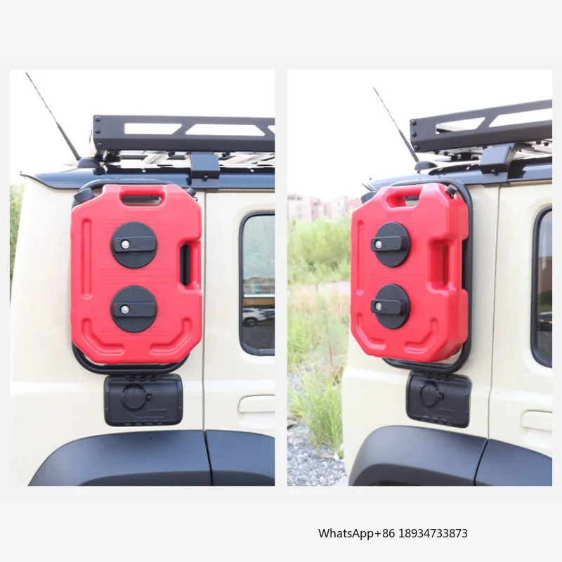 TELLIKA 10L Gas Petrol 5-Door Accessories Fuel tank Expansion Rack Oil Container Oil Drum for Suzuki Jimny 2023+ JC74