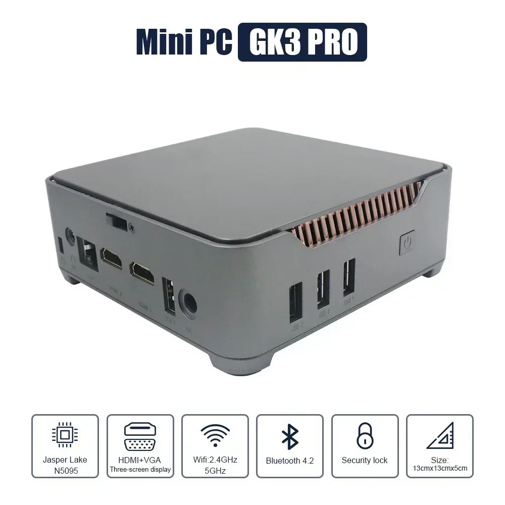 SZBOX GK3V N150 Mini PC N100 DDR4 WIFI5 BT4.2 Desktop Gaming Computer Windows 11 Pro