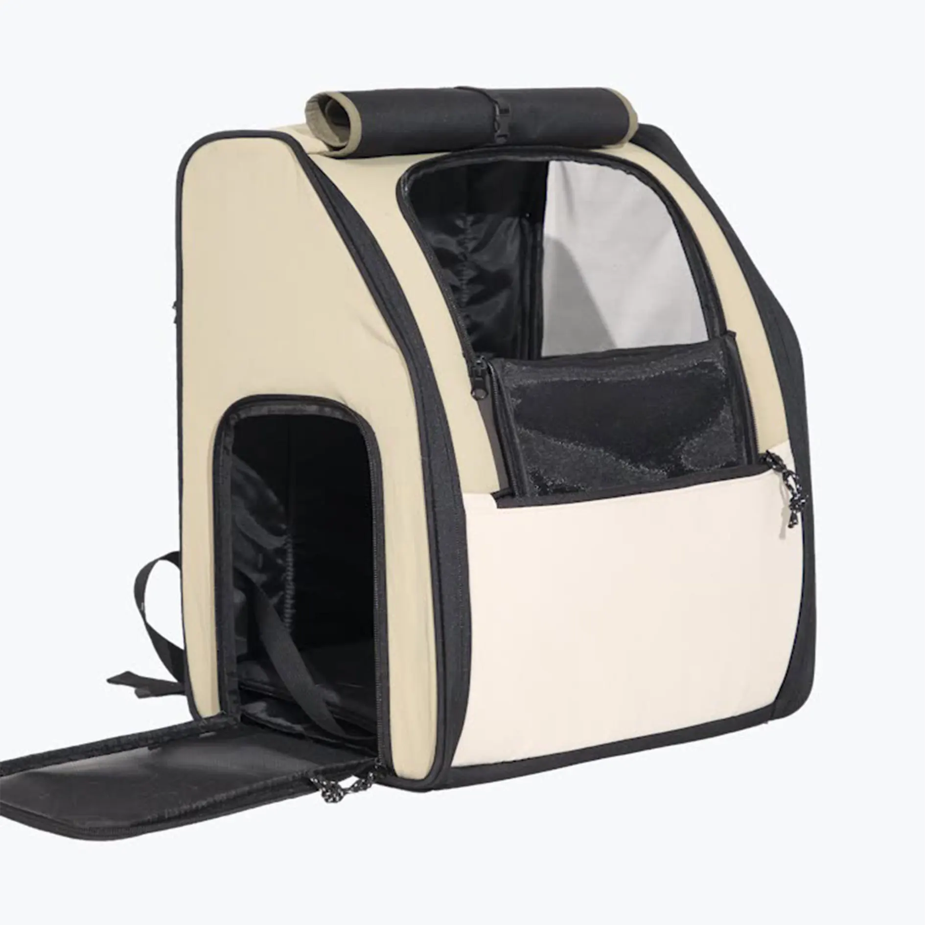 

MOFESIPI Carrier for Cat Large Space Pet Backpack for Cat up to 8kg Ventilated Design Foldable Pet Carrier for Travel Hiking