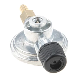 Low Pressure Propane 50mbar Disposal Bottle Connection Regulator Kit with Adjustable Knob Adapter for Camping Stove Grill Heater