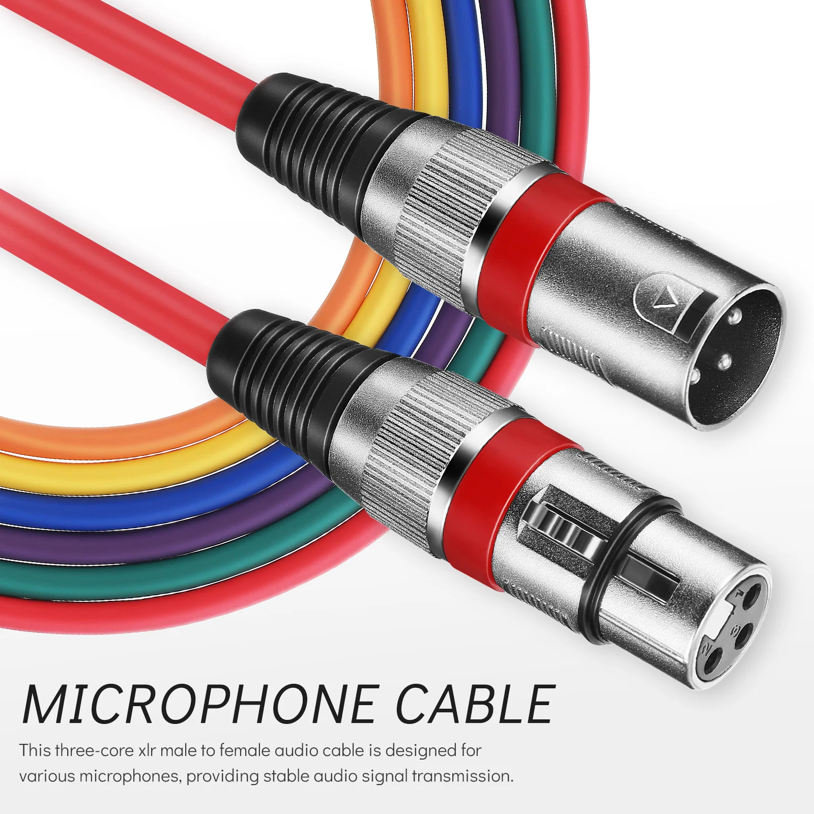 Microphone Audio Cable Xlr Mixer Adapter Double Layer Cables Cord Copper Wire For Speaker