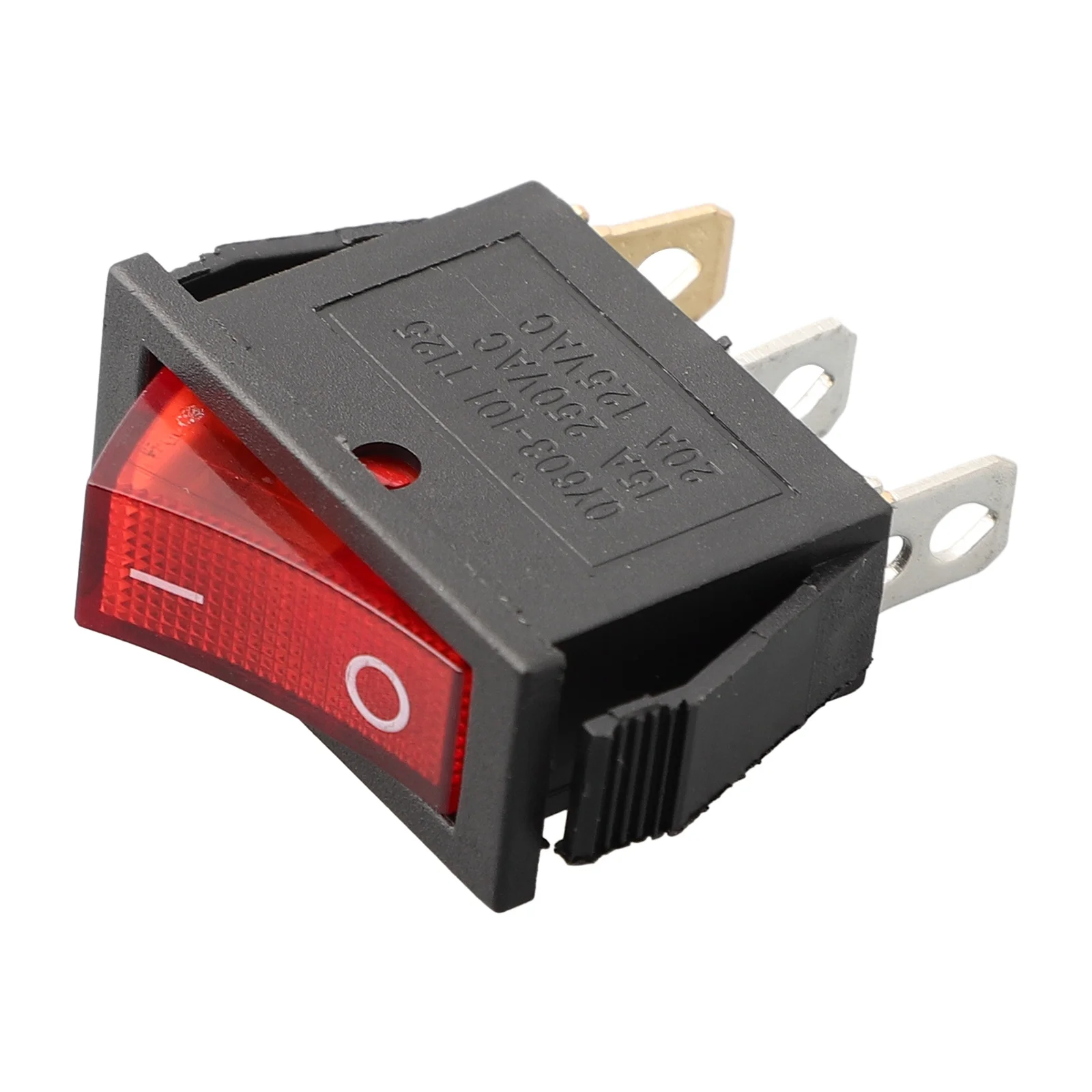 Convenient Power Source Rectangular Latching Neon Rocker Switch ONOFF 3 Pin Red Green Blue Yellow KCD3 for Battery Cars