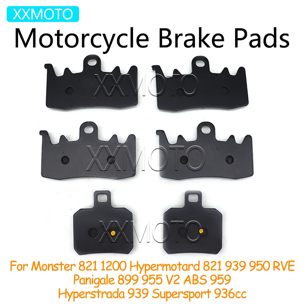 

For Ducati Monster 821 1200 Hypermotard 899 950 RVE Panigale 899 Supersport 936cc Motorcycle Front Rear Brake Pads Accessories