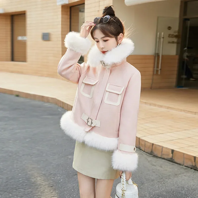 Women's Winter Fashion Trendy Simple Elegant Down Coat Thick Long Sleeves Warm Comfortable Ladies Outerwear Hj8319