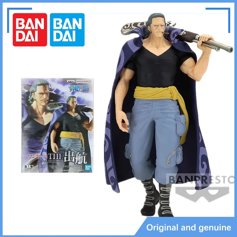 Spot Bandai Original BANPRESTO ONE PIECE Ben Bekkuman PVC Anime Action Figure Collectible Model Dolls Statuette Ornament Gifts