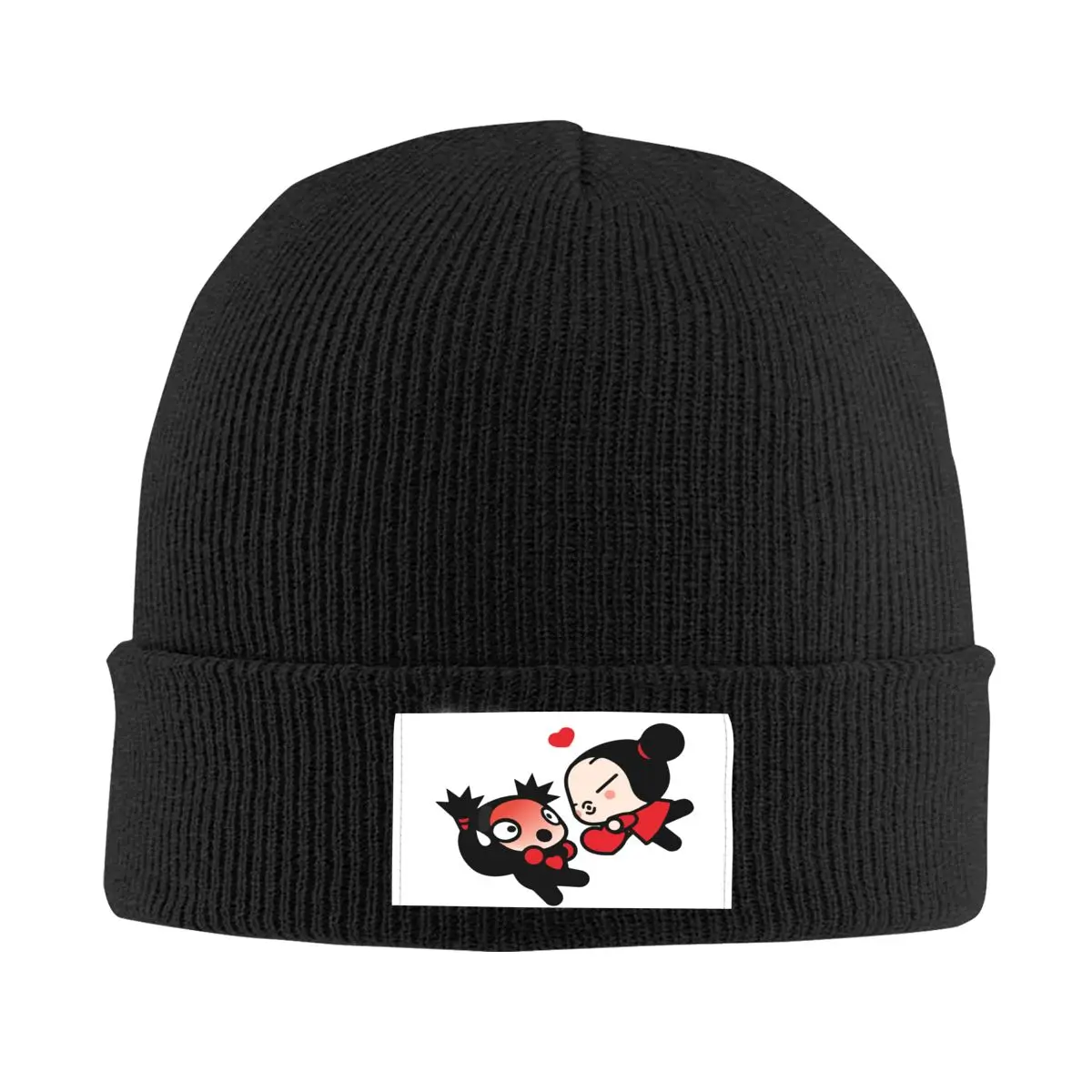 

Pucca And Garu Kissing Knit Hat Cap Knitted Beanie Hat Beanies Cap Unisex Hipster