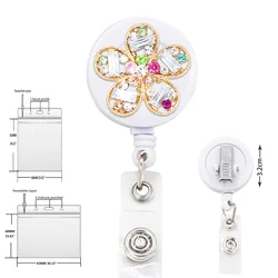 Cartoon Credential Holder Drawstring Yoyo Retractable Identification Card Transparent Name Tag Employee Id Badge Cover