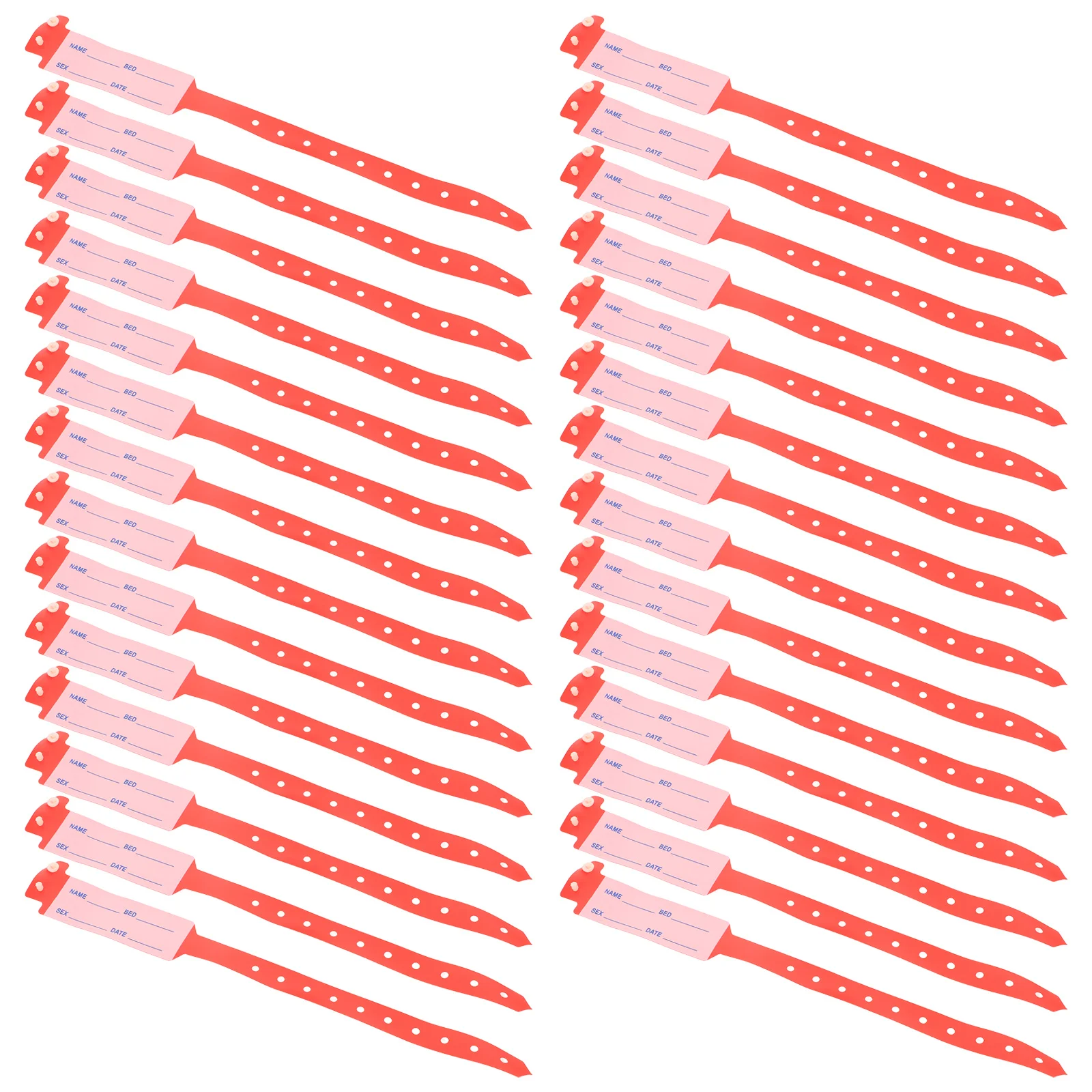 

100Pcs Identity Wristband Medical Grade Disposable Patient Id Bands for Hospital Admission Nursing Waterproof Writable Elderly