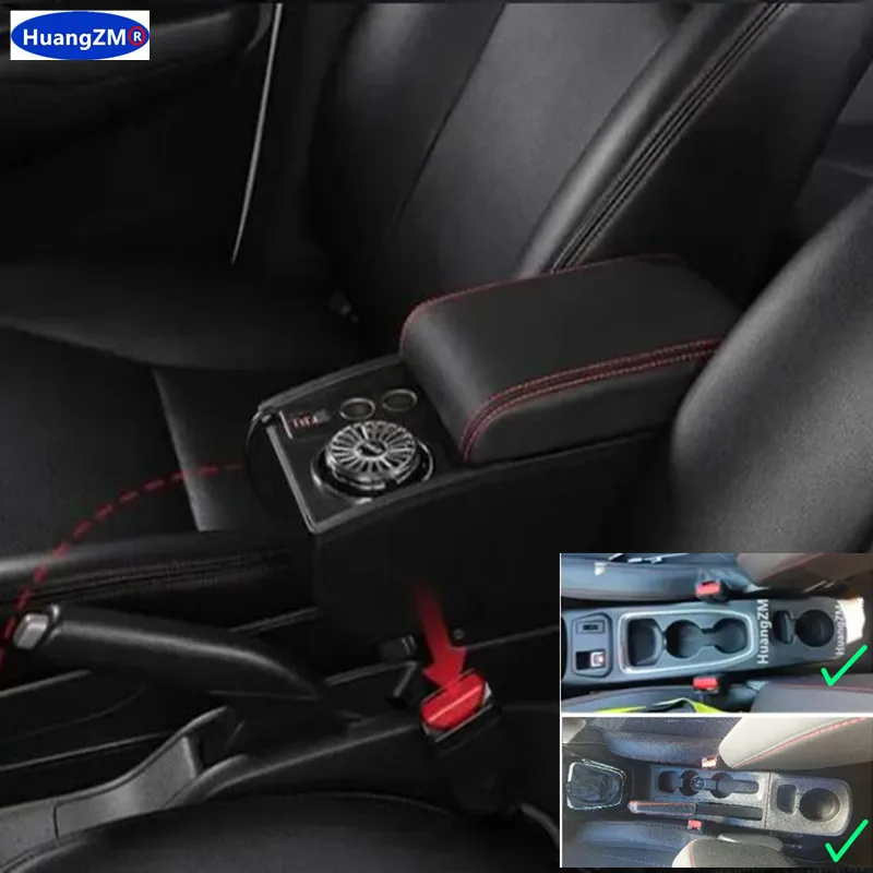 

Для Opel Corsa F Подлокотник Corsa F 2019 2020 2021 2022 2023 2024 Автомобильный подлокотник двухслойный ящик для хранения Модернизация Автомобильные аксессуары