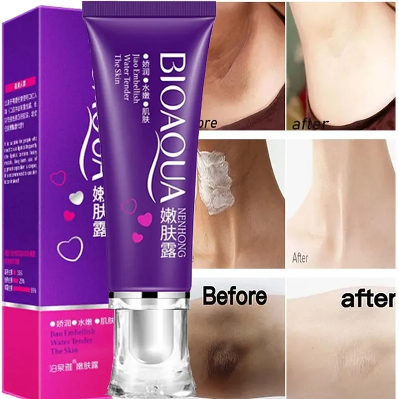 Intimate Area Whitening Body Cream Pink Body Serum Lighten Melanin Underarms Hips Inner Thighs Brighten Repair Private Part Care