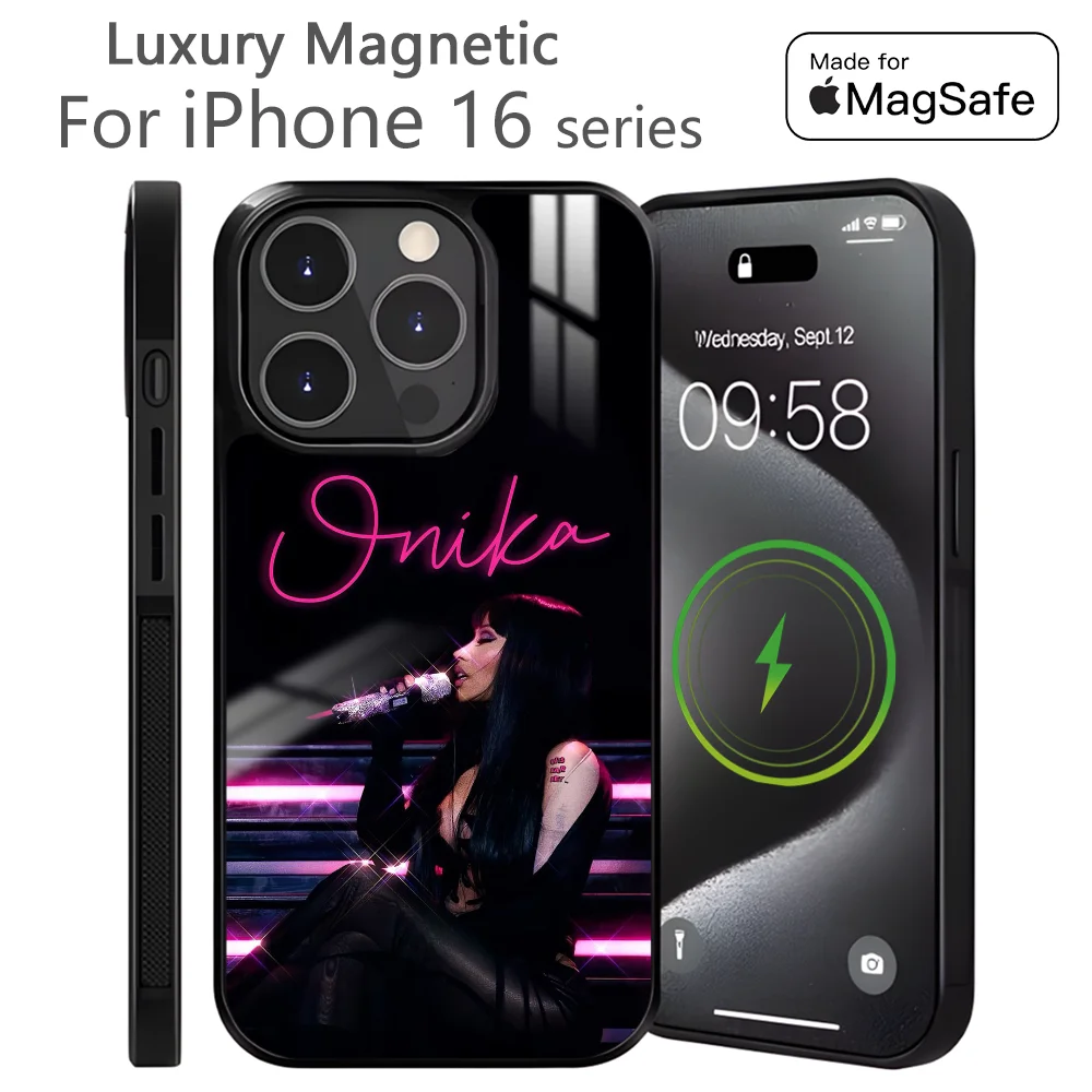 

Singer N-Nicki M-Minaj Phone Case For iPhone 16 15 14 13 12 11 Pro Max Plus Mini Magnetic Magsafe Wireless Charging Cover