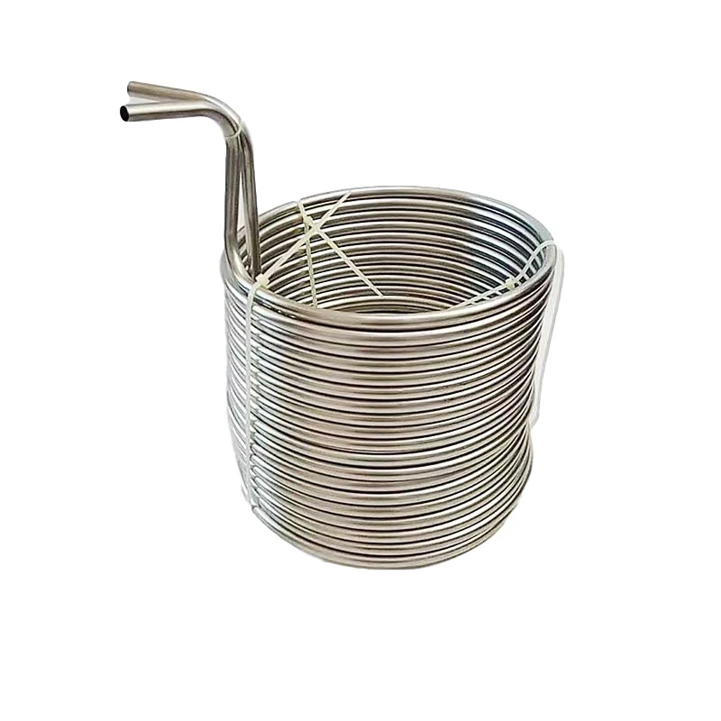 Food Grade 304 Stainless Steel Wort Chiller, Beer Cooling Coil, Malt Juice Cooler for Homebrew or Small Brewery, 3/8 \