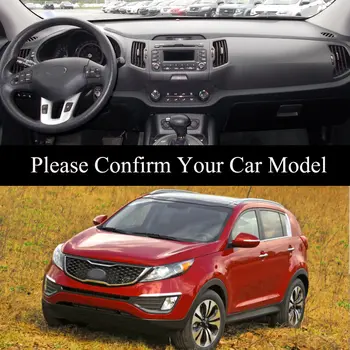 適用於起亞獅跑 R SL 2011 2012 2013-2015 的儀錶板蓋板墊地毯墊遮陽復古皮革坐墊汽車配件 8 最佳銷售 起亞儀錶板罩 - №8