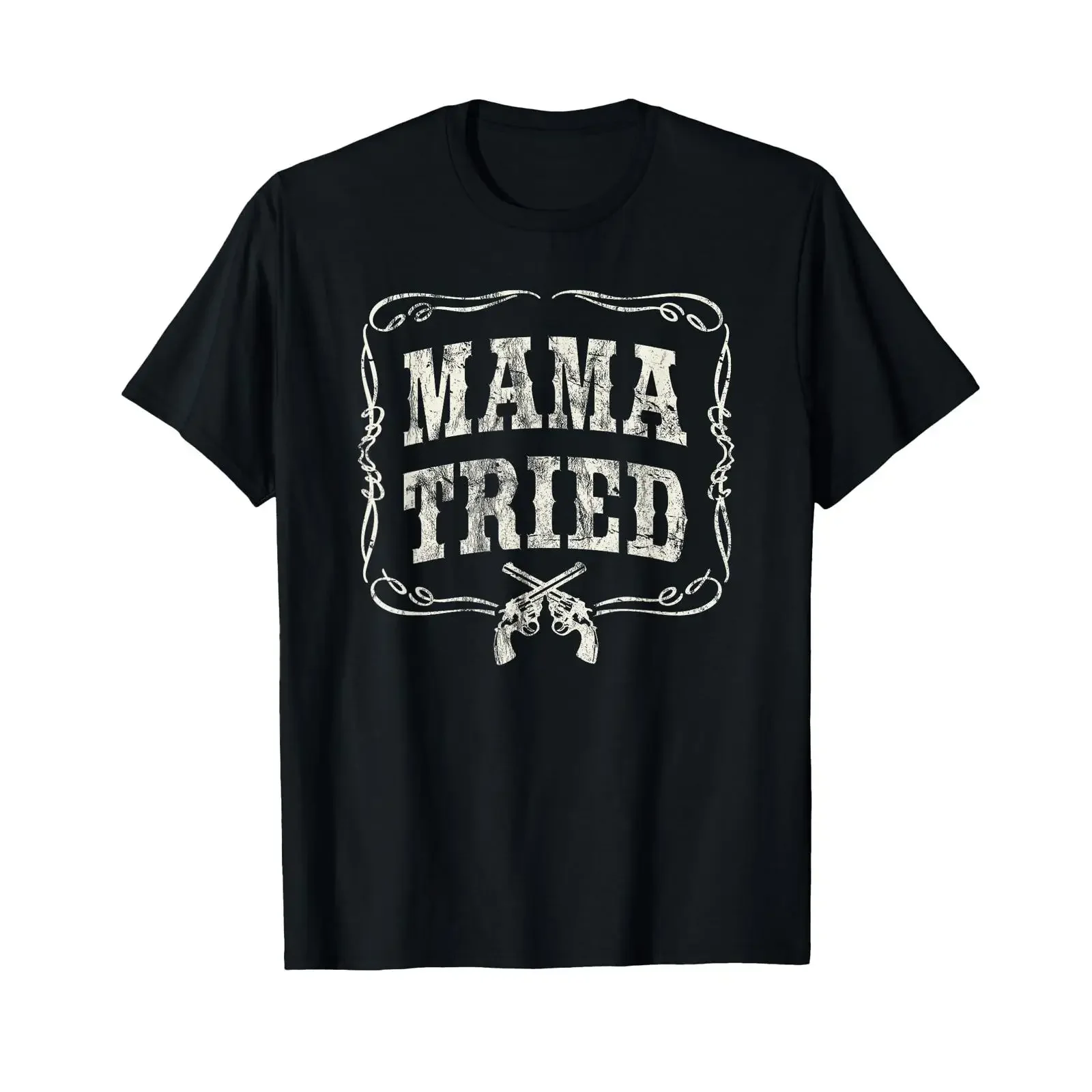 Mama Tried T Shirt Renegade Outlaw Country Music Lovers vintage Washed Slightly Comfortable Breathable Soft homme streetwear