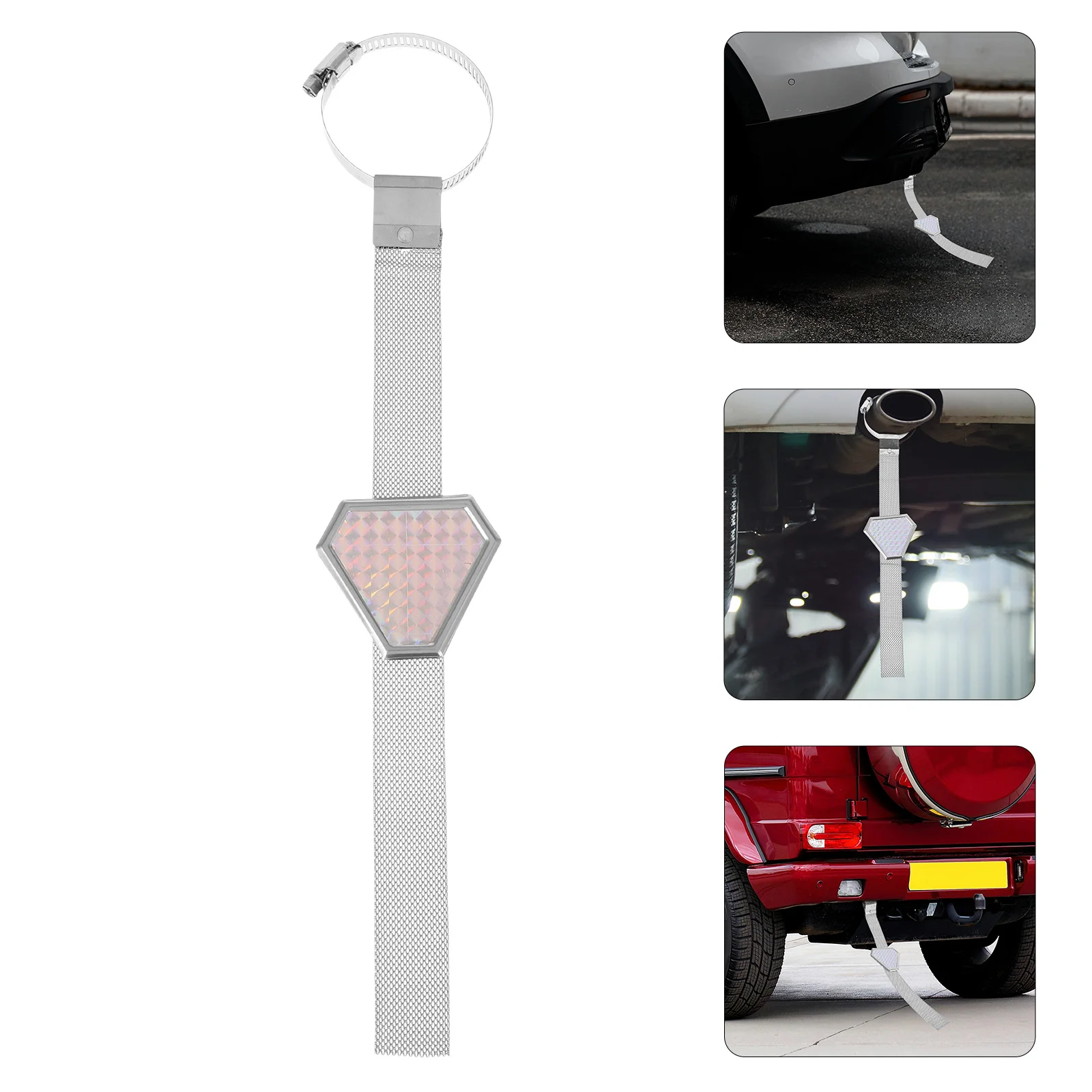 

Anti-static Strip Car Grounding Belt Metal Triangle Electrostatic Remover Vehicle Safety Decorative Trim Long-lasting for Bumper