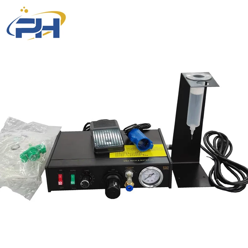 

982 Digital Automatic Glue Dispenser/ plastic injection UV Solder Paste/Liquid glue dispensing display machine