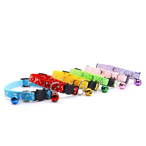 Kerah Kucing Bintang dan Bulan Emas Baru dengan Gesper Pengaman Reflektif dan Bel Kerah Kucing Dan Anjing Kecil yang Dapat Disesuaikan 6 kerah kucing mewah penjualan terbaik - №