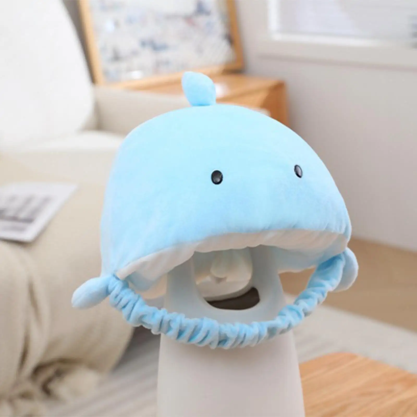 Cartoon Dolphin Headgear Hat Plush Funny for Cosplay Photography Props