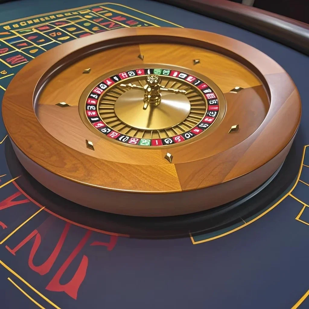 Luxury Professional Gaming Roulette Wheel Single 0 Double 00 18 Inch Solid Wood High Quality Manual Factory Direct Sale