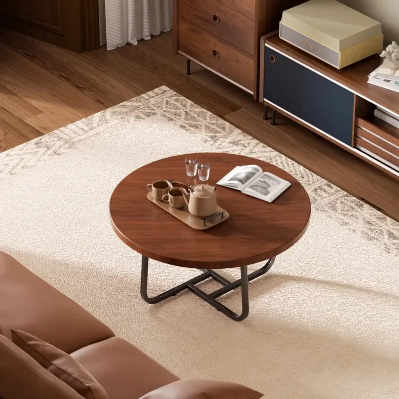 for Light Luxury Minimalist Coffee Table Japanese Creative Annual Ring Small Side Table Nordic Apartment Sofa Balcony Tea