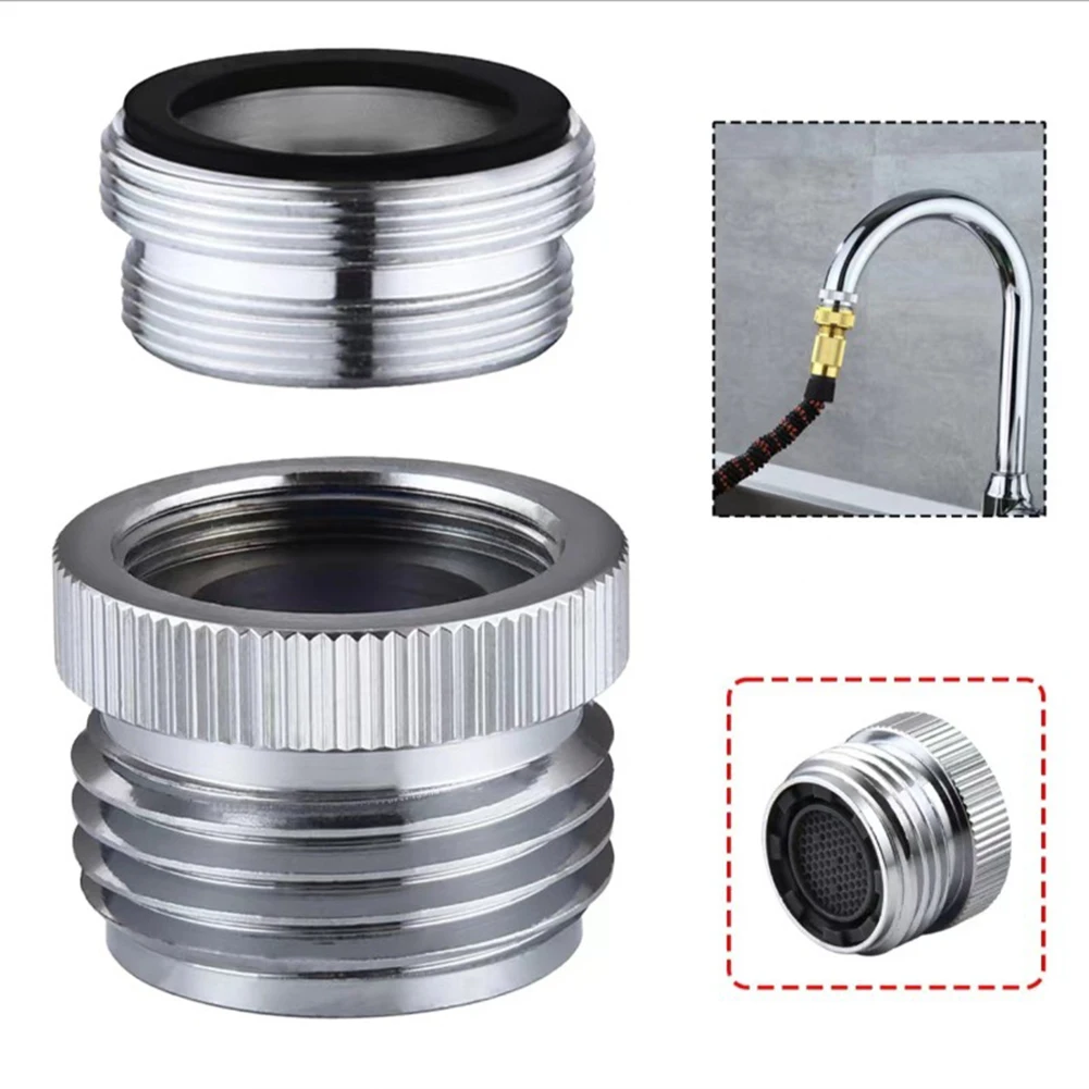 3/4in Faucet Adapter With Aerator Kitchen Faucet Adapter To Connect Garden Hose Faucet Adapter Work With Removable Aerator Fauce