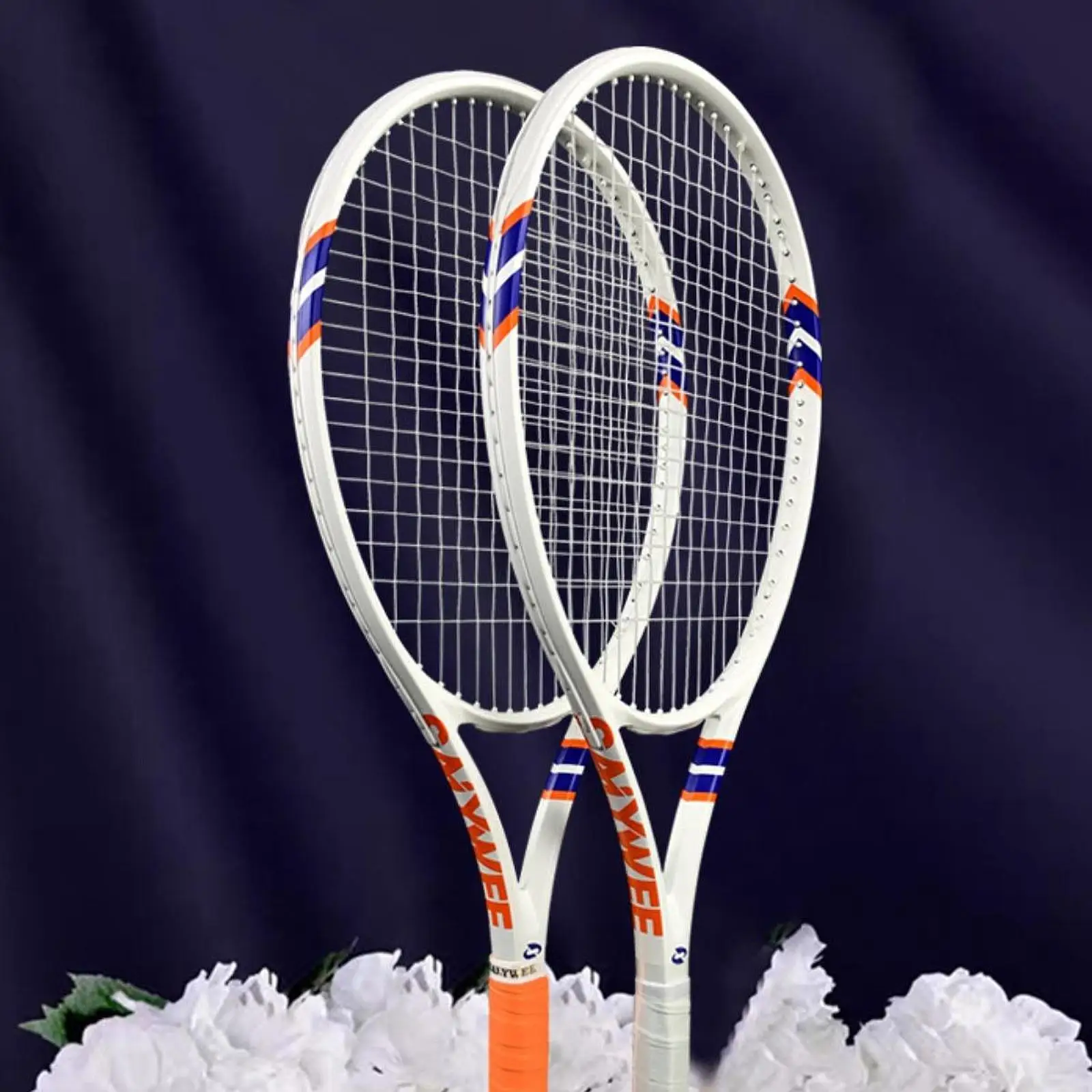 Tennis Racket Carbon Fiber Expanded Sweet Spot Set with Training Bag for Beginner Player Backyard Park Workout
