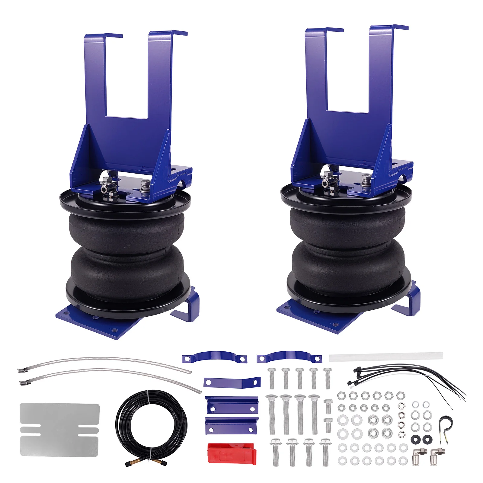 For Heavy Duty Double Bellow Towing Air Bag Spring Suspension Leveling Kit Rear For GMC Sierra Classic Silverado