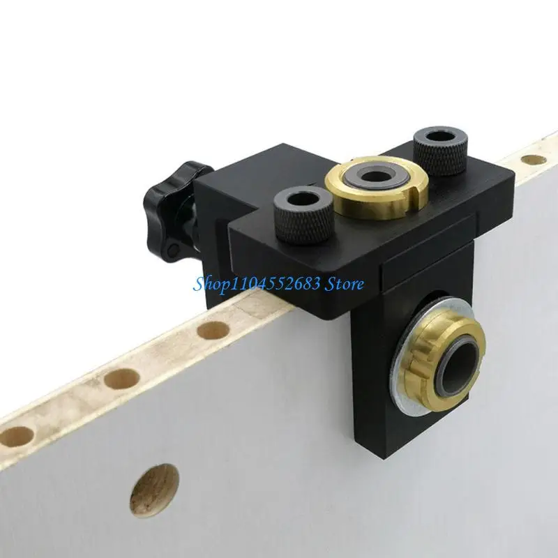 

Y6GD Jig Tool Cabinet Hardware 3-in-1 Adjustable Locator 8/15mm Drill Template Guide Drilling Installation Handles