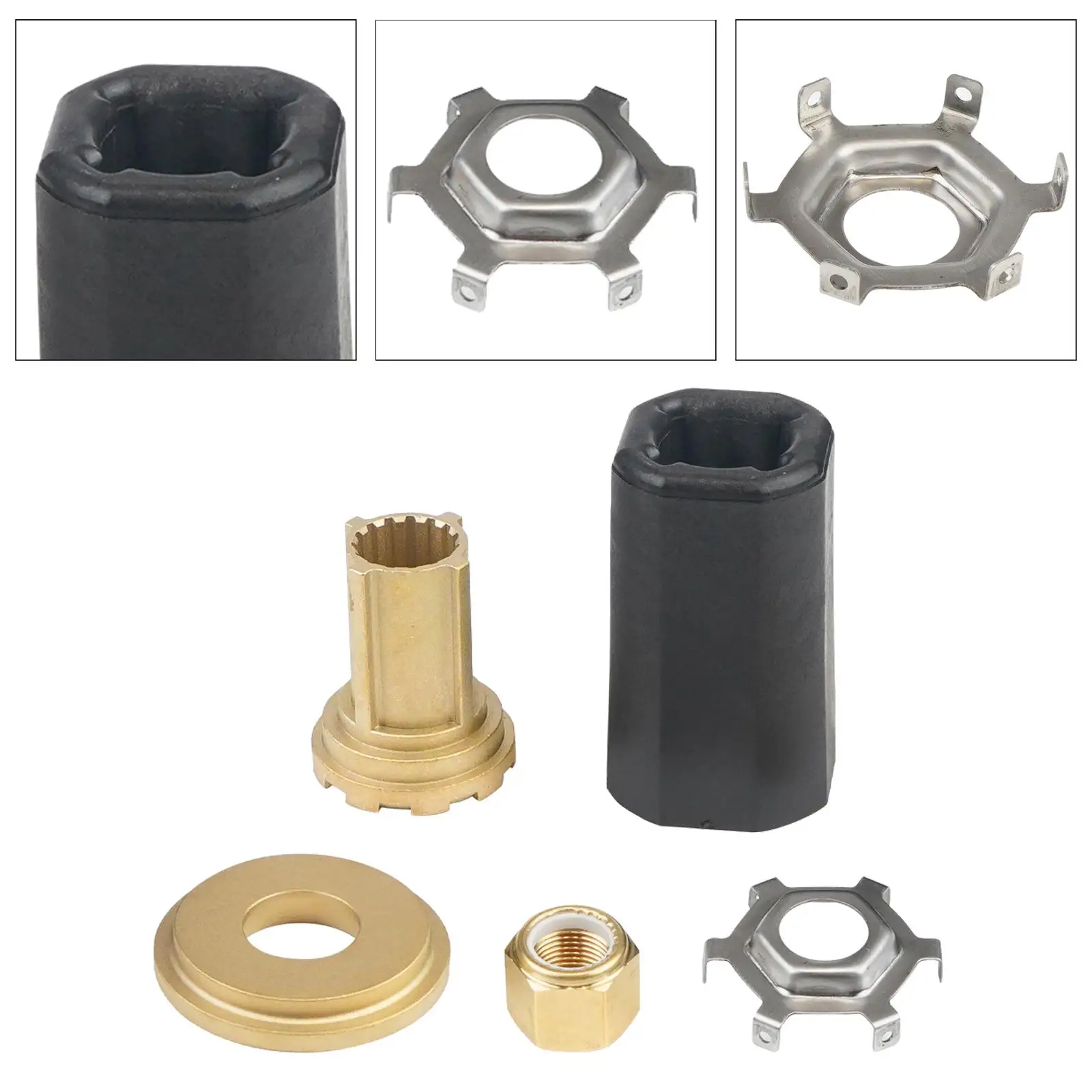 

Propeller Hub Kit 835257Q1 Copper Easily Install Outboard Engine Propeller