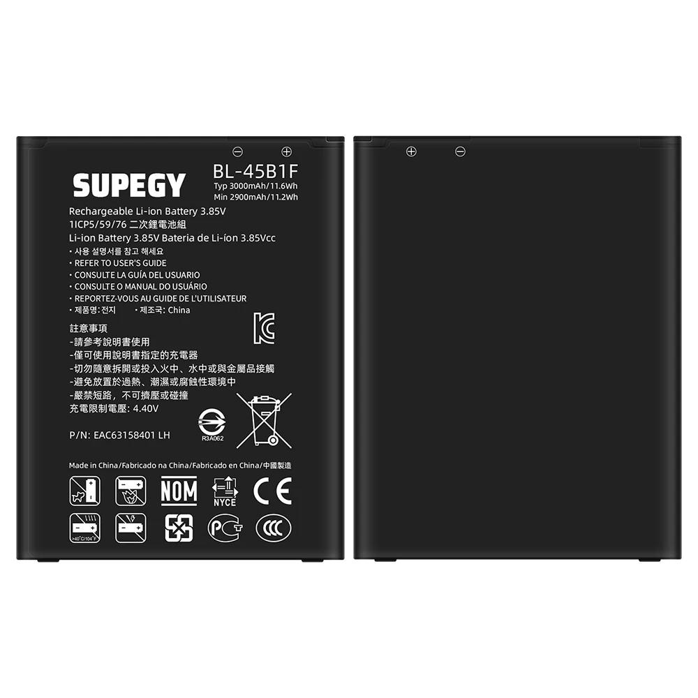 100% New Battery BL-45B1F For LG V10/F600/Stylo 2/LS775/LS775/VS835/K540/L82VL/Stylus 2 Plus Battery + Free Tools
