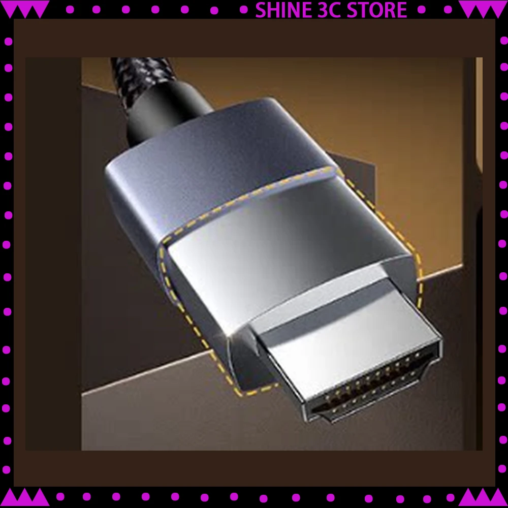 UGREEN 25911 HDMI 2.1 Cable 3m HD171 8K 60Hz Braided Male to Male with Aluminum Shell for TV Monitor Laptop Projector