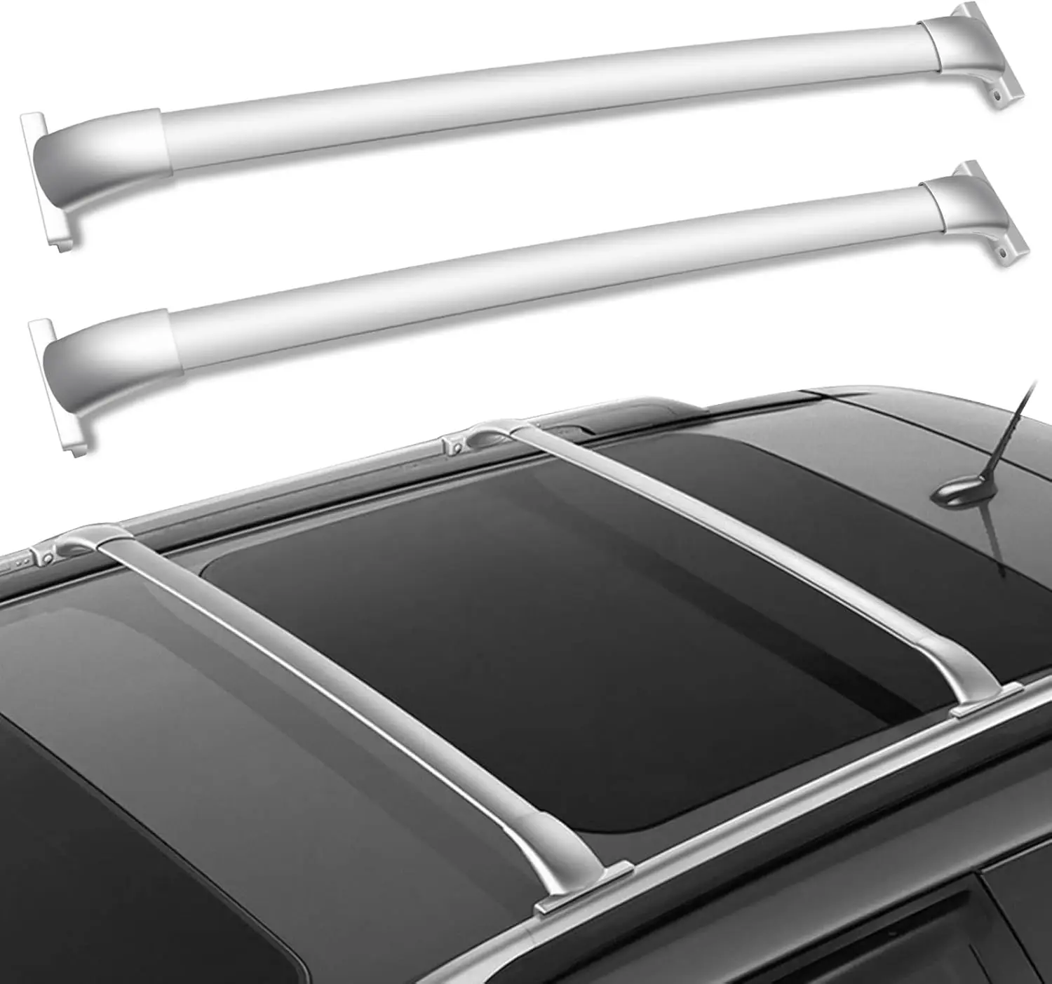 

Universal Silver Aluminum Roof Rack Cross Bars for Nissan Pathfinder 2013-2020 Models