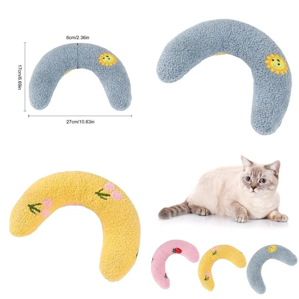 

Dog Chew Toy Plush Pet Pillows Neck Supporting Sleep Aid Toy Durable Stuffed Soft Toy for Small Dogs Relief Anxiety high quality
