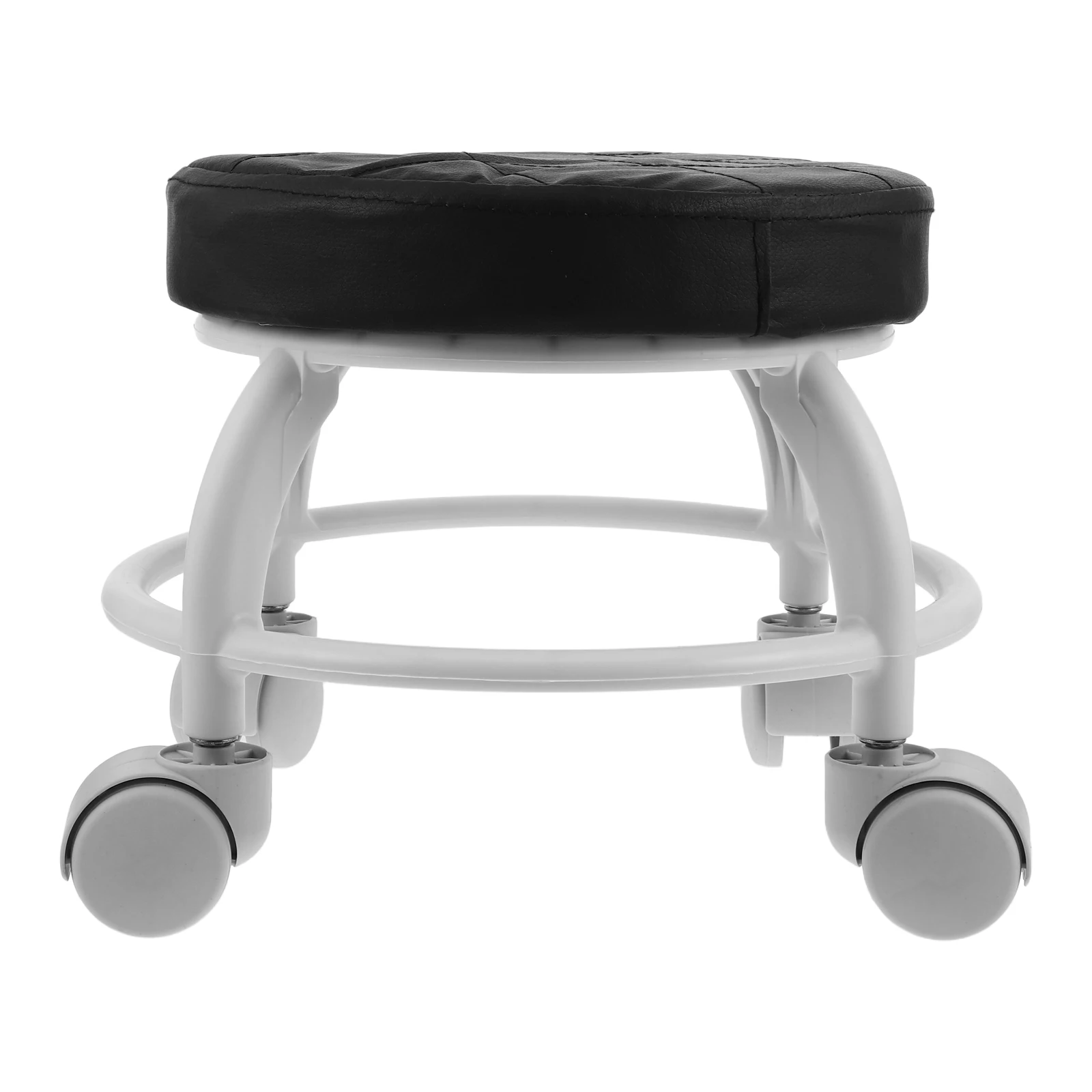 

Beauty Pedicure Stool Salon Chair Manicure Desk Rolling Heavy Duty Massage Spa Footrest Adjustable Height Swivel Wheel Round