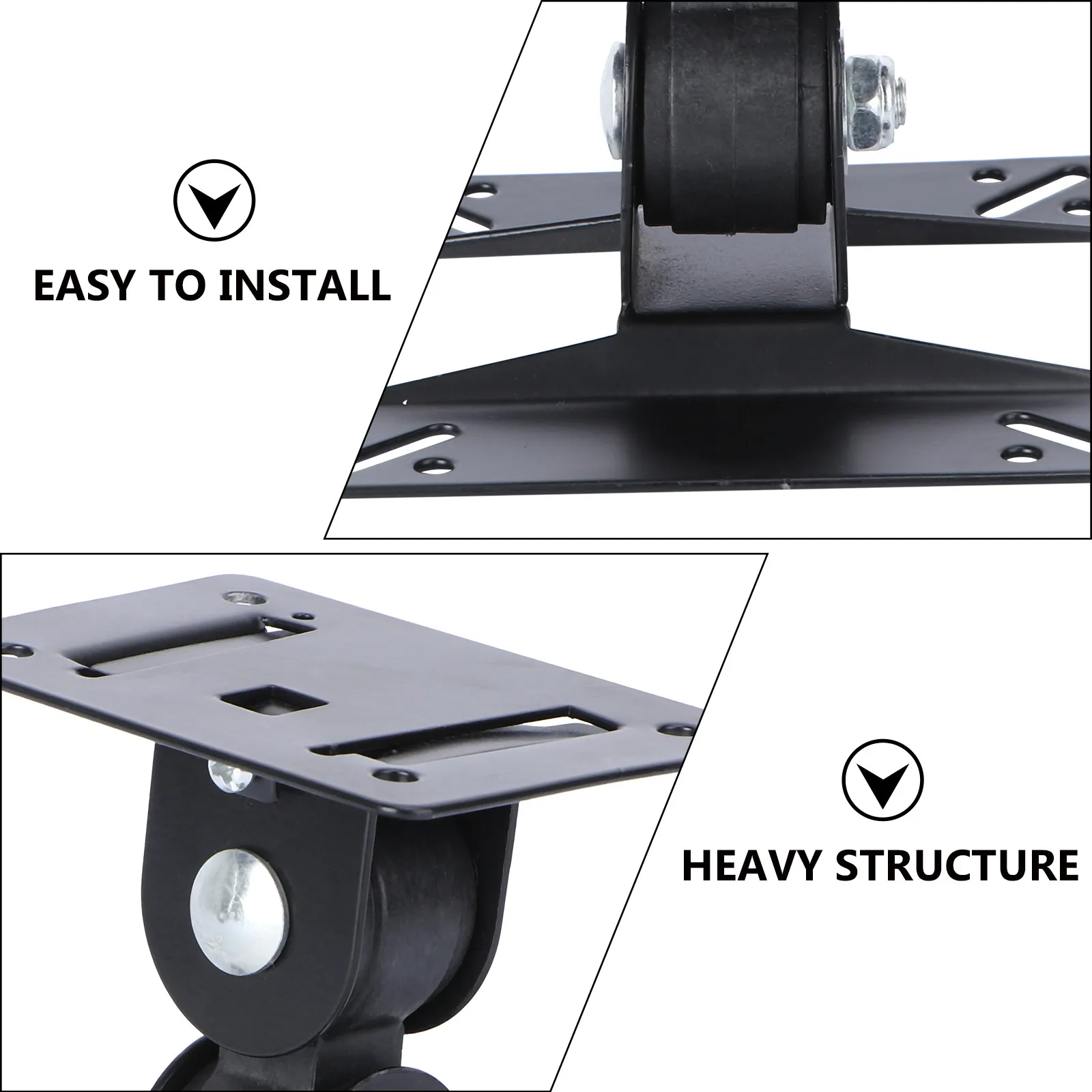 1Pcs LCD TV Display Rotating Bracket Adjustable Angle Steel TV Holder 27 Inches Rotatable Rack Suitable Hole Spacing 75 100Mm