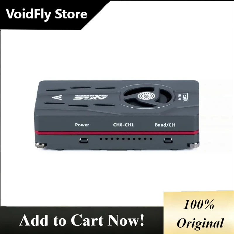 VoidFly 1pcs new Axisflying TERK Max 5.8G 3W VTX Fan with CNC Heat Sink Dual Function-Buttons Built in MIC Silent for Long Range