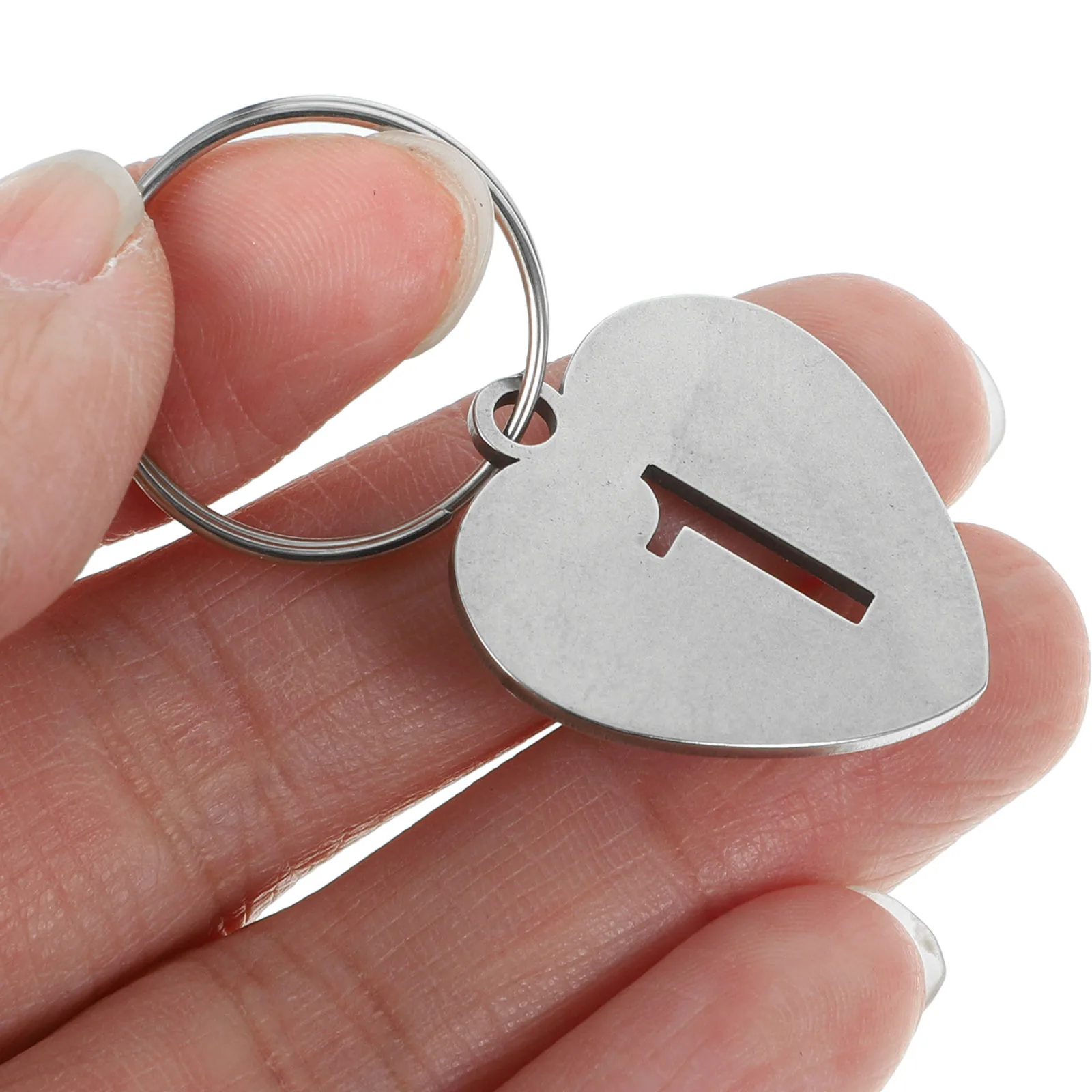 

20Pcs Hanging Number Tags Heart Shaped Key Ring Tags for Keychain Luggage Suitcase Id Label Tag DIY Key Management Tools
