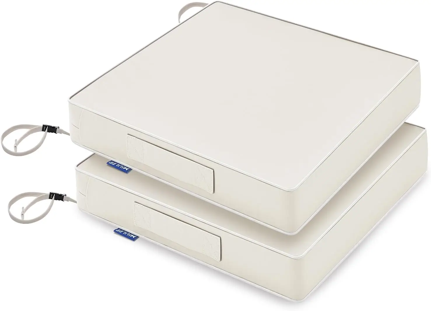 

Водонепроницаемые подушки для уличных стульев с регулируемыми ремнями, комплект из 2 штук для садовой мебели, 3 года сохранения цвета.