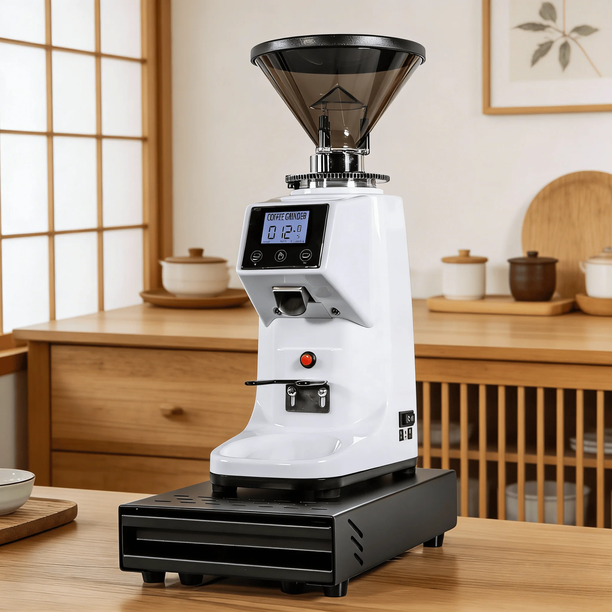 

Stainless Steel Mini Portable Commercial Electric Burr Grinder For Coffee Conical Coffee Machine With Grinder For Home