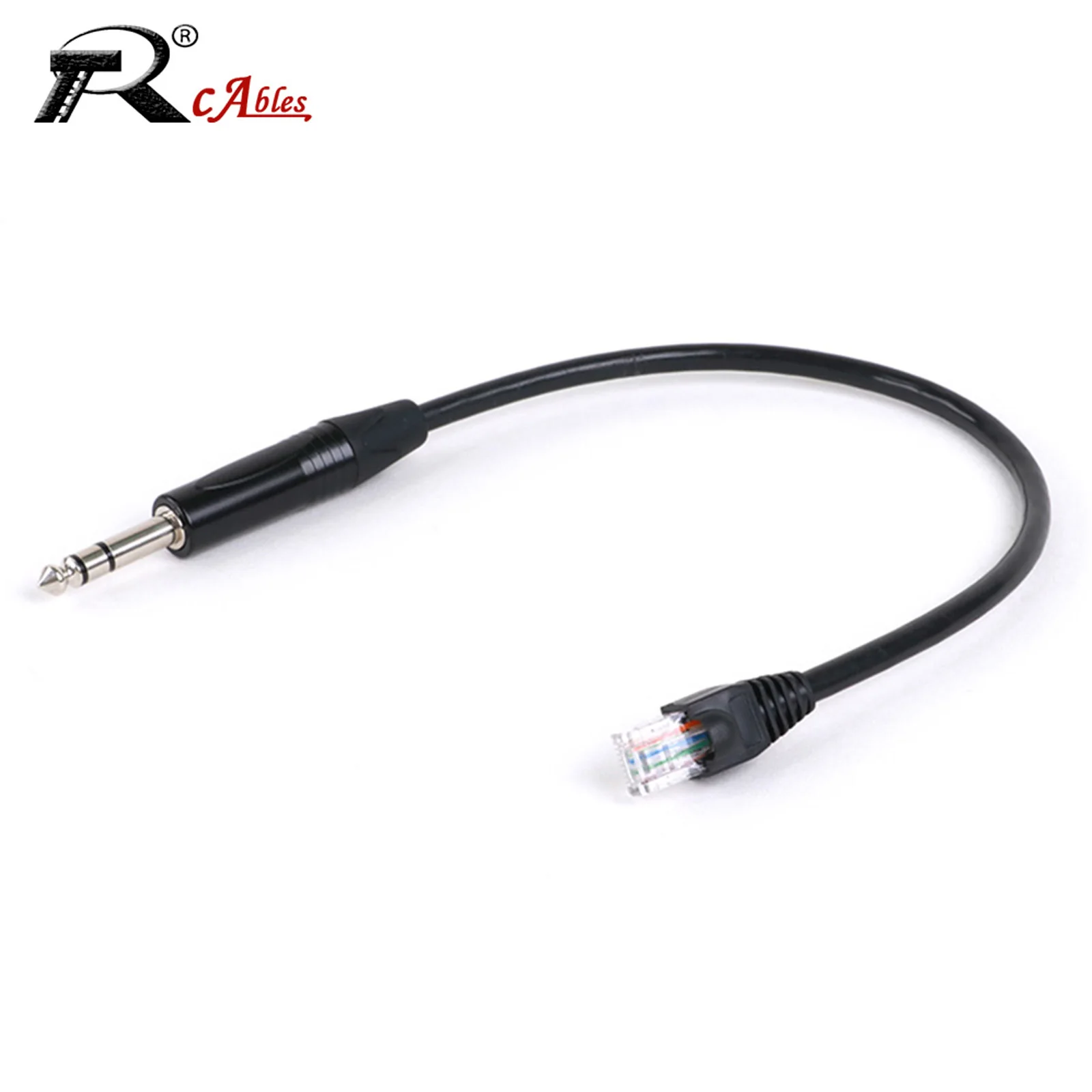 

1PC 8PIN RJ45 to 1/4 Inch TRS Cable,Multi Color 6.35MM Stereo Male Jack to RJ45 Male Cable Adapter CAT5 CAT6 UTP Network Cord