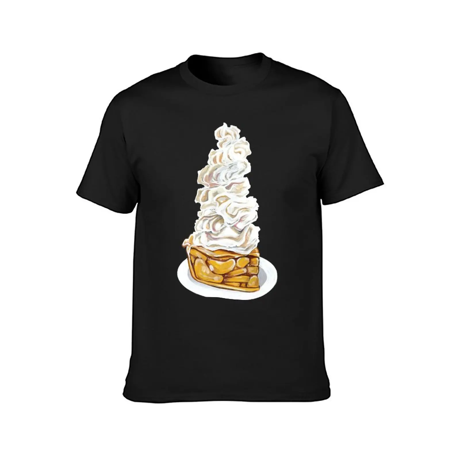 The correct amount of whipped cream to Apple pie T-Shirt cute tops customs design your own plus sizes mens champion t shirts