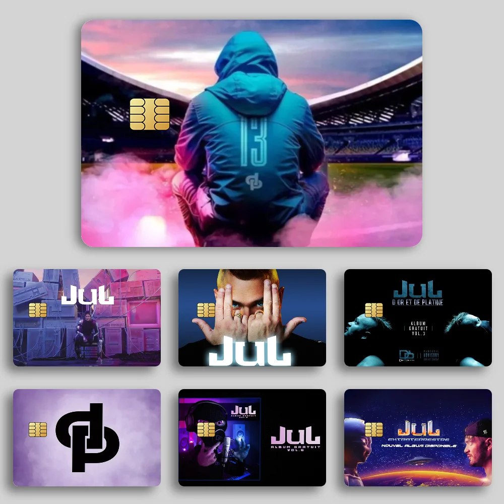 Rapper J-JUL 13 ORGANISE Bank Credit Cards Bus Pass Stickers Cool Decoration Waterproof 4PCS Card
