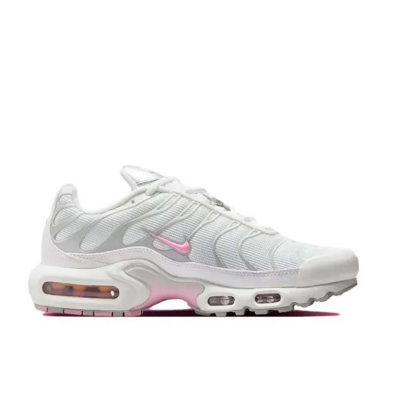 حذاء Nike Air Max Plus Summit باللون الأبيض والوردي الارتفاع المبطن بالهواء، حذاء رياضي أصلي للرجال/النساء HF0107-100