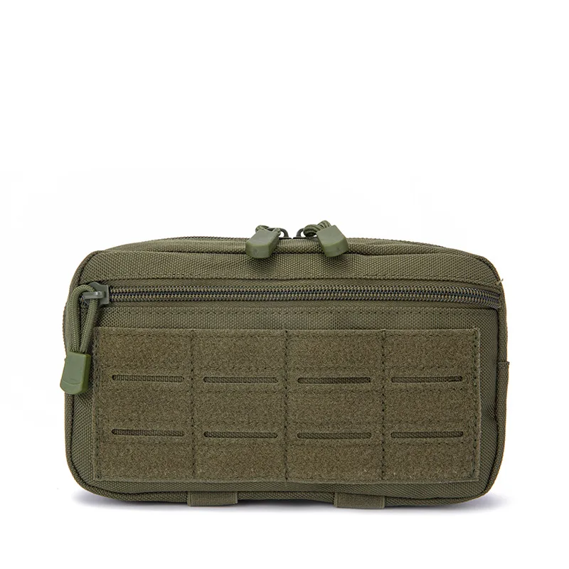 Tactical Horizontal Zippered Multi-Purpose Molle Admin Pouch Utility EDC Tool Gear Gadget Waist Bag Organizer