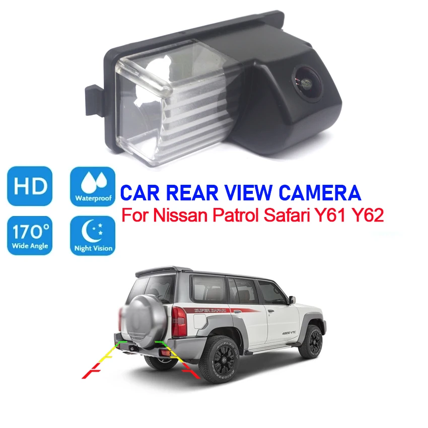 Car Back up Rear View Camera For Nissan Patrol Safari Y61 Y62 CCD Full HD Night Vision Reversing Camera high quality RCA