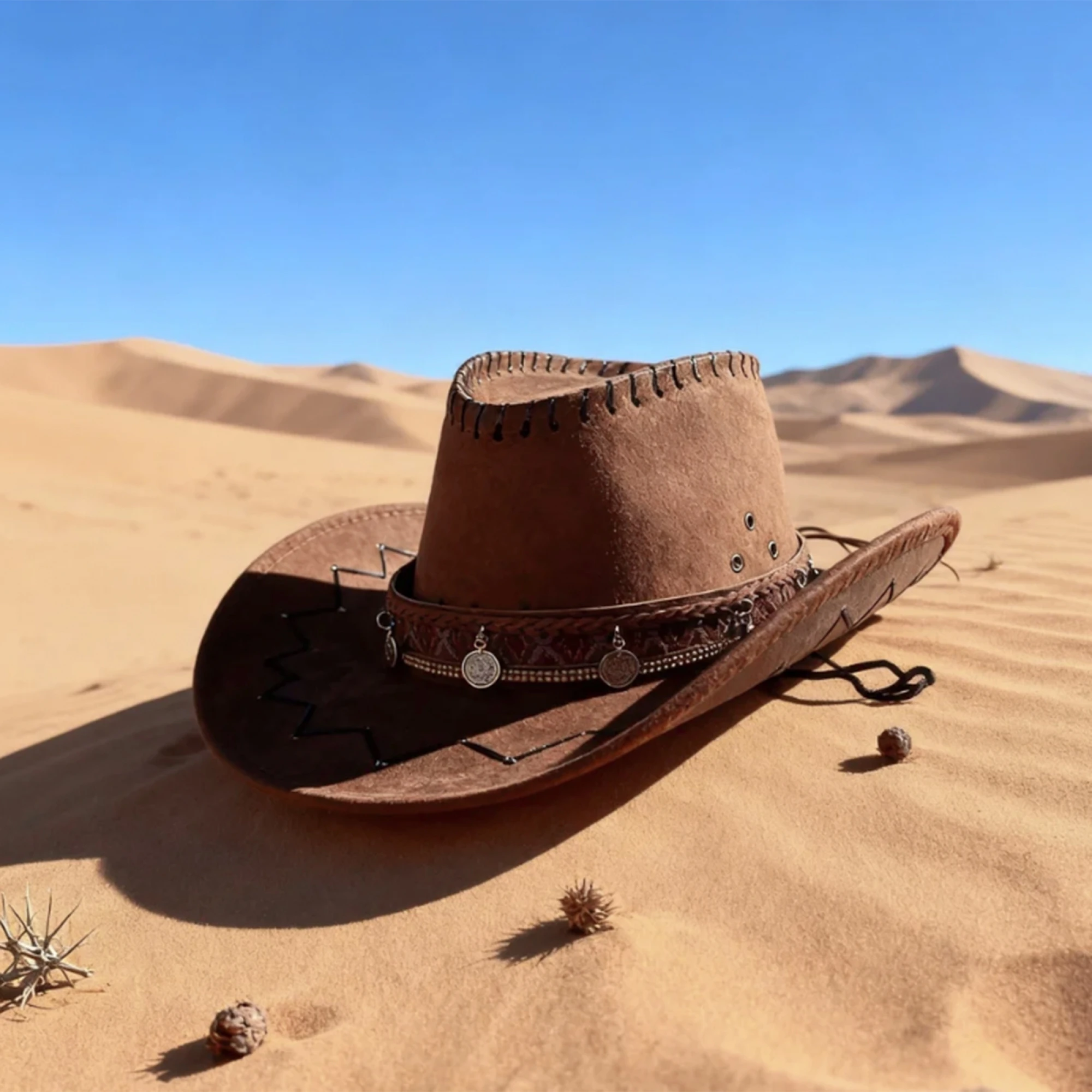 Beach Party Band Western Wide Men Women Men Vacation Cowgirl Hat Stylish Women Stylish Round Pendant Durable