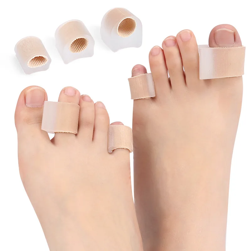 

4Pcs=2Pairs Soft Gel Toe Separators Spacers Bunion Corrector Overlapping Hallux Valgus and Hammer Foot Care Pedicure Correction